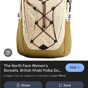 ISO NORTH FACE POLKA DOT BACKPACK